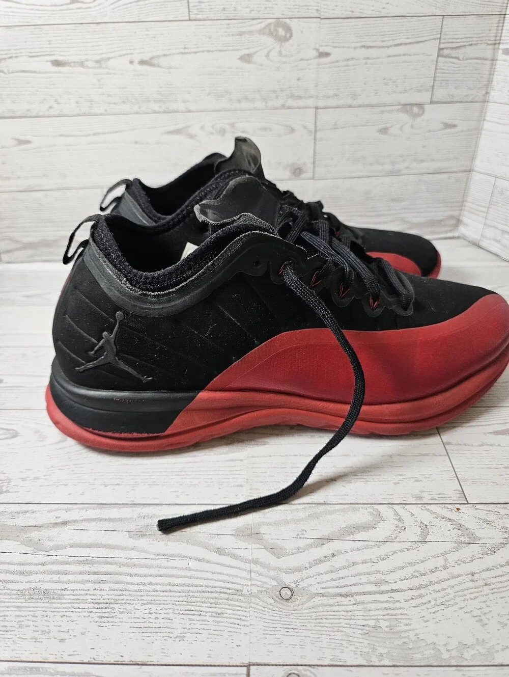 Nike Air Jordan Size 9 Two3 Red Black Trainer Prime Flu Game 881463-060
